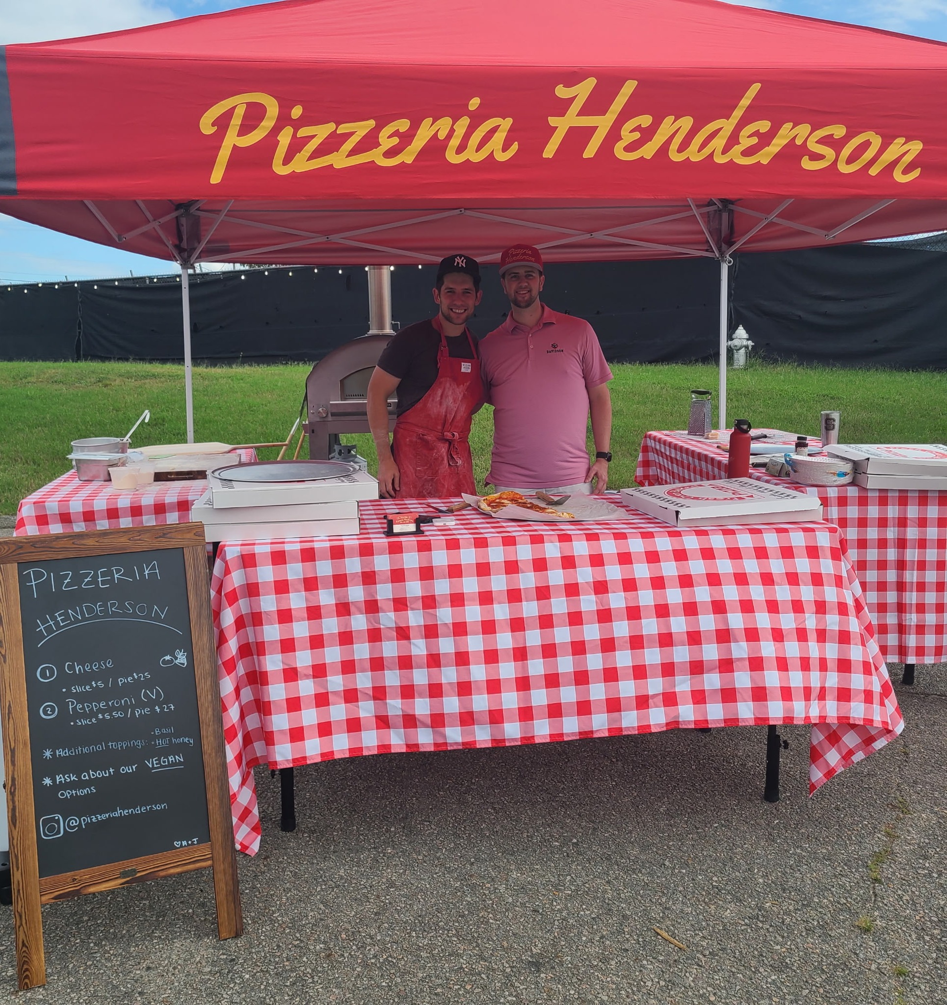 Pizza event setup